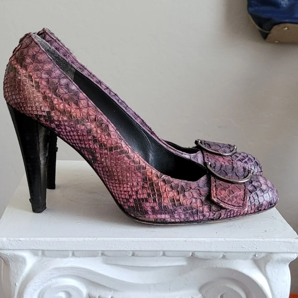 STUART Weitzman Pumps snake heels - Picture 10 of 16